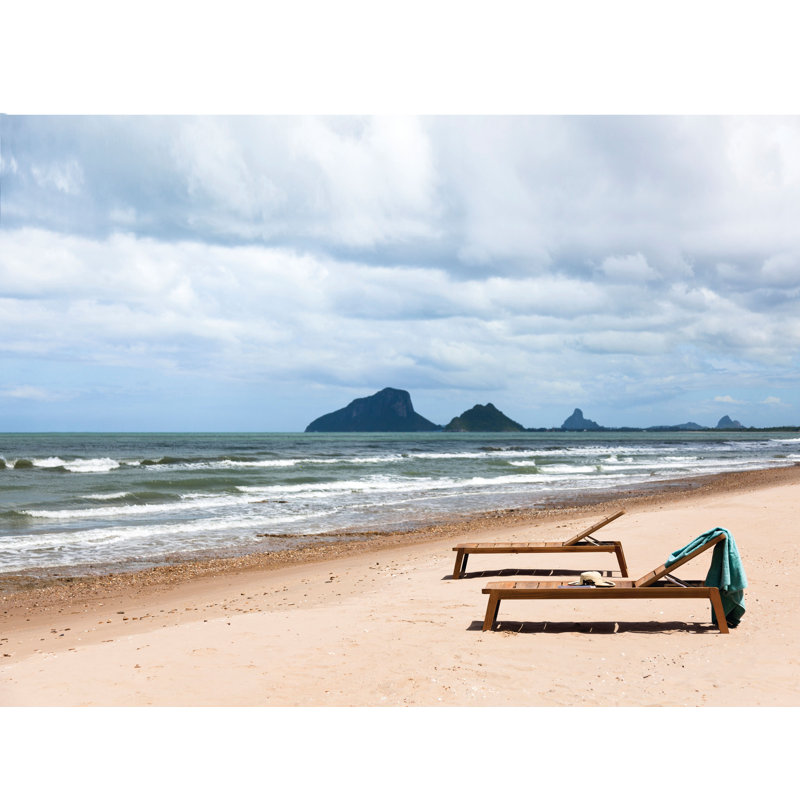 Diuna Outdoor Teak Chaise Lounge