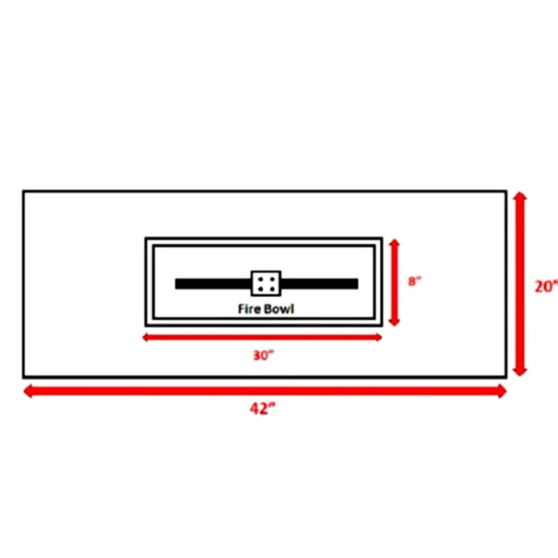24'' H Concrete Fire Pit Table With Stone Filler, For Garden & Outdoor Use Heating Pit, Compatible Lava Rocks, Gray Finish