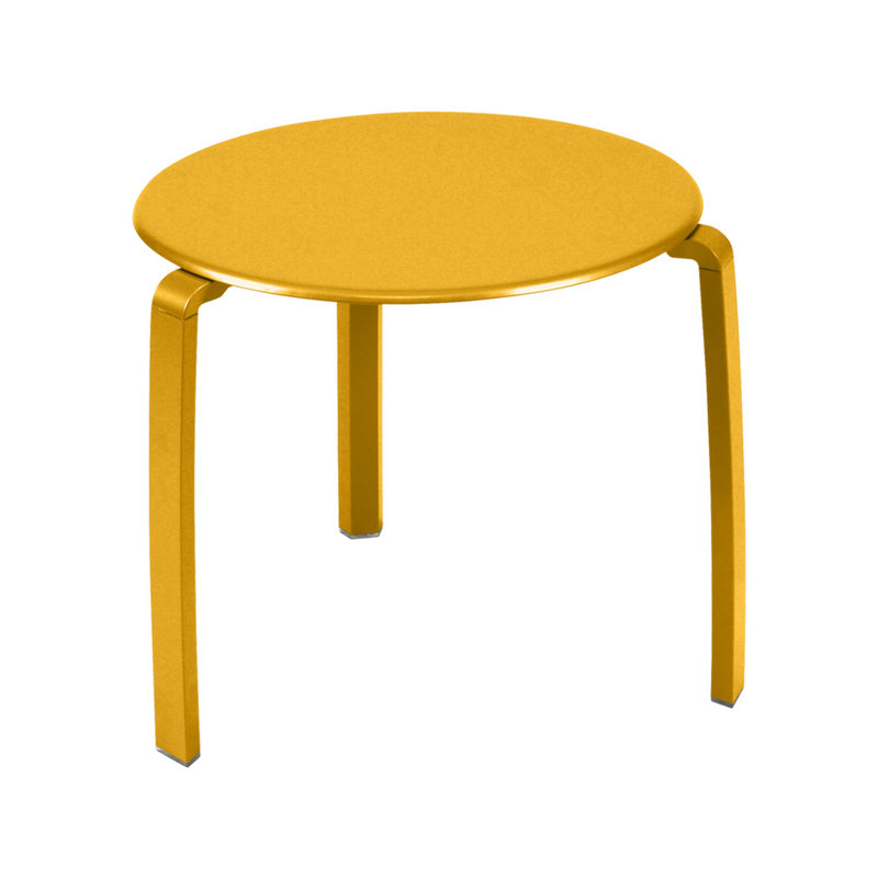 Alize Outdoor Round Side Table, Honey Textured
