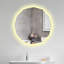 Miroir de salle de bain avec écran tactile avec éclairage Riaz