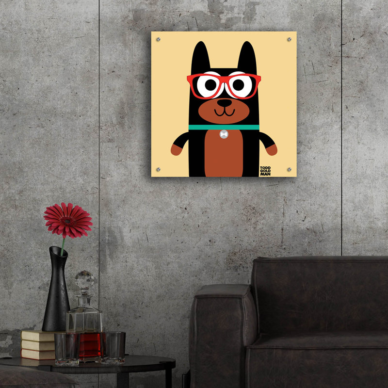 «Bow Wow Doberman» par Todd Art, H 24 po x l 24 po x P 0,2 po