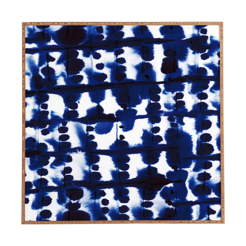 « Parallel » par Jacqueline Maldonado-impression d’art graphique, H 20" x l 20" x P 1", Armature en bambou