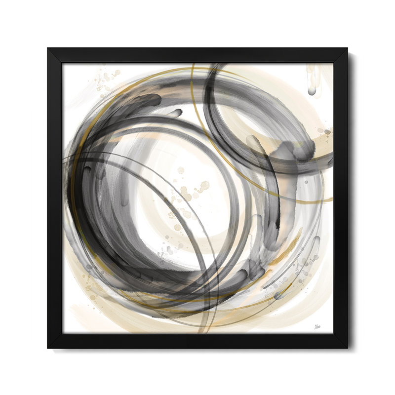 «Round and Round II» - reproduction d'art murale - affiche de galerie, H 16 po x l 16 po