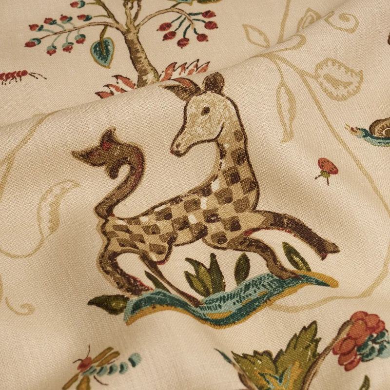 La Menagerie Fabric, Cream