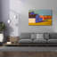 Toile épique Graffiti «Bucolique Structure 7» par Carol Young, 60 po x 40 po-1875826024