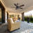 Rasco 52 Inch 5-Blade Wood Ceiling Fan with Light Kit & Remote Control-1629814940