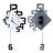 Wall Pendulum Clock, Smooth Decorative Non Toxic MDF Mounted Clock  for Living Room