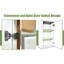 Armoire murale blanche en bois massif à une porte avec 3 tablettes pour le garage et la cuisine - Espace réglable, charnières à fermeture en douceur, facile à nettoyer