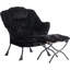 Ensemble de fauteuil pliant avec repose-pieds pliable avec repose-pieds et tabouret de confort de type nuage