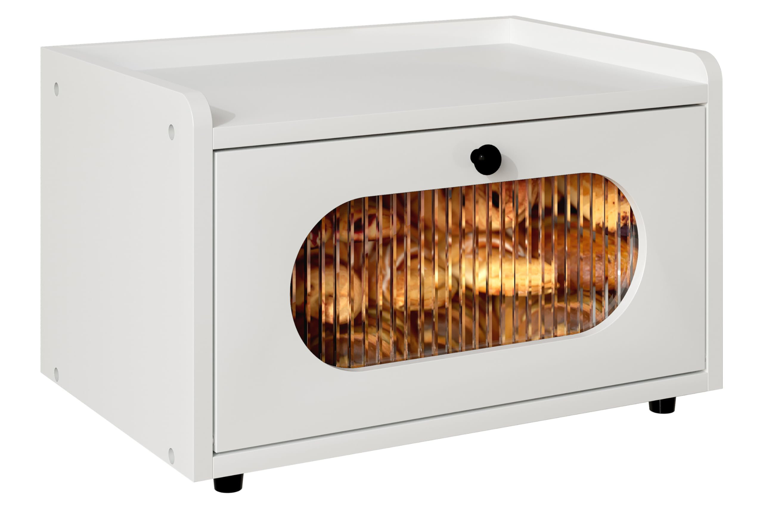 Latitude Run® Wooden Bread Box For Kitchen Countertop, Stackable Corner ...