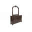 Commode en cerisier traditionnel traditionnel avec miroir