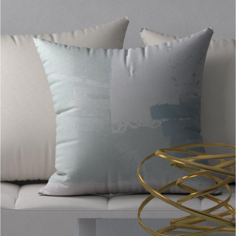 Housse de coussin décoratif carrée et florissante Lucky, 24 po x 24 po