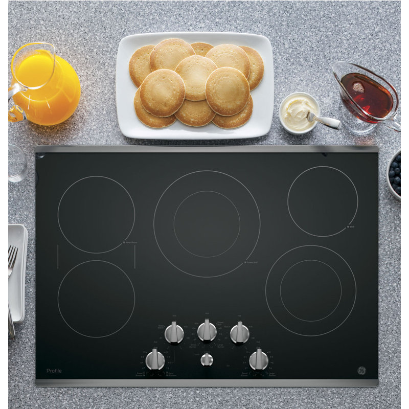 Range 29.75" Electric Cooktop with 5 Burners, Stainless Steel