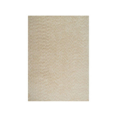 Sav Hand Woven Thick Beige Area Rug