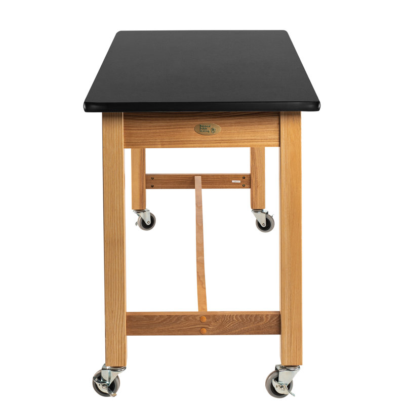 Table en bois, H 36 po x L 54 po x l 24 po, Résistant aux produits chimiques