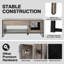 Table basse traîneau extensible avec rangement Geryon