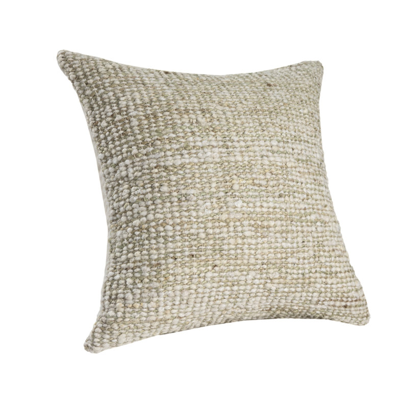 Housse de coussin Savanna Farmhouse, Vert/Ivoire, Housse de coussin seulement - sans coussin