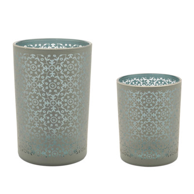 Geometric Patterned Candle Holder