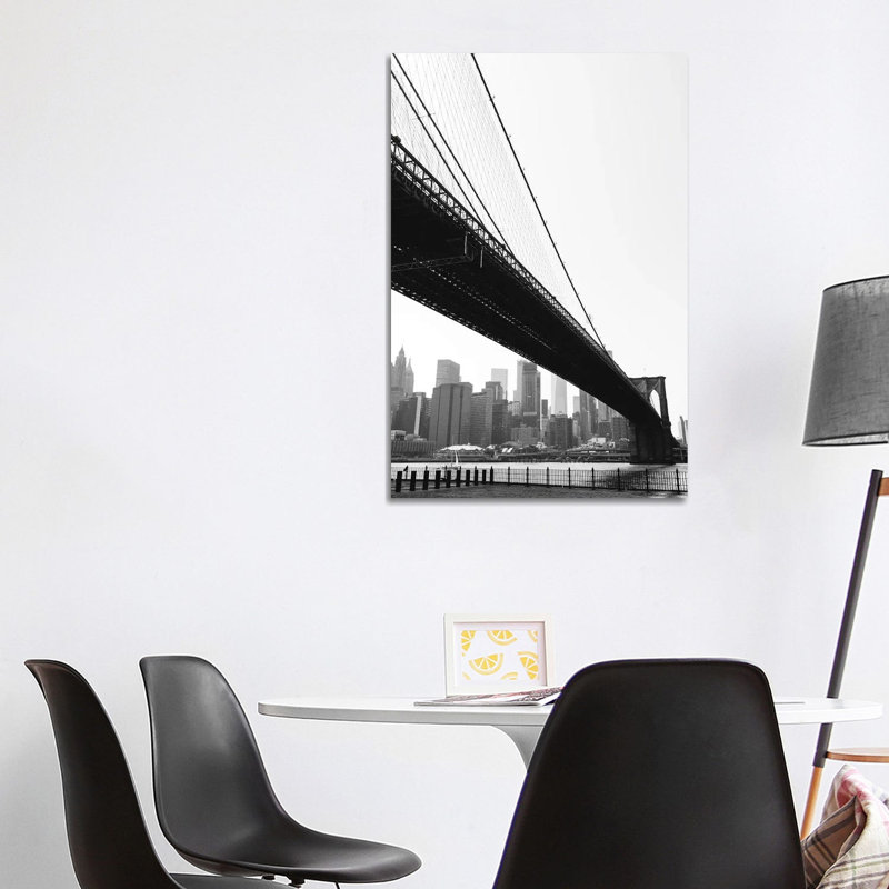 Brooklyn View II 1 Piece Wall Art on Canvas, 101.6cm H x 66.04cm W x 1.91cm D, Wrapped Canvas