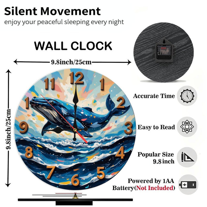 Horloge baleine