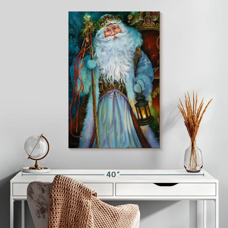 Père Noël à l'ancienne Lelend, H 30 po x l 20 po