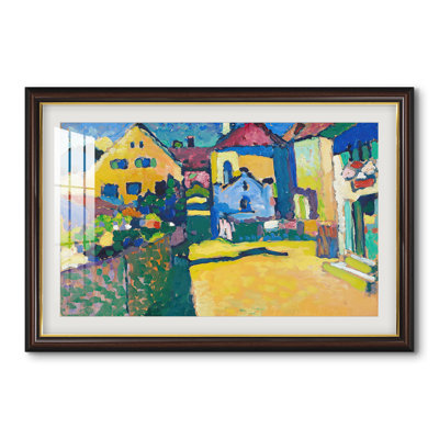 Green Lane in Murnau (Grüngasse in Murnau), 1909 - Wassily Kandinsky - Toile encadrée sur mesure