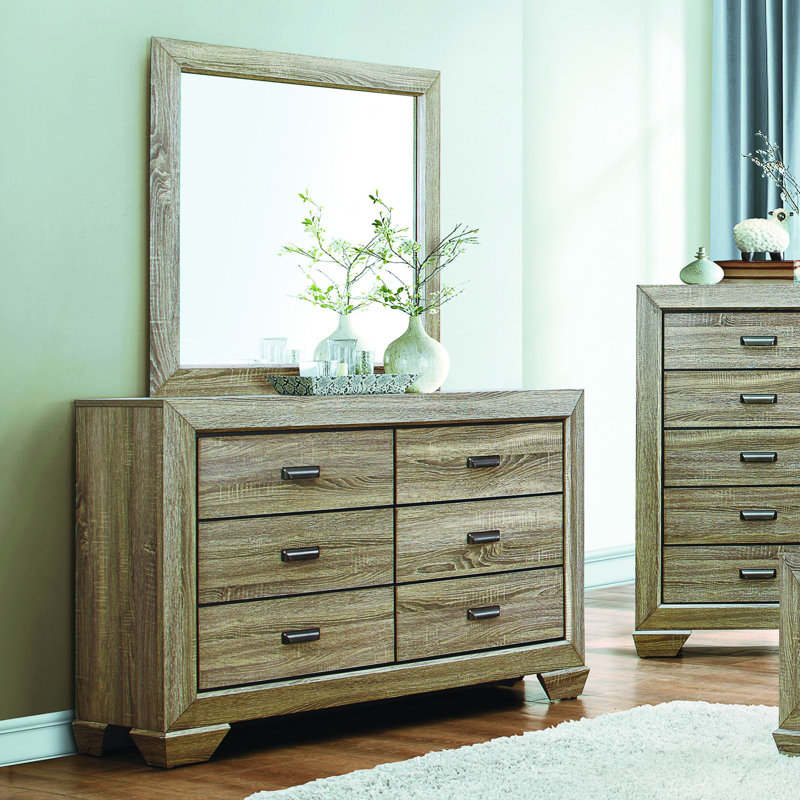 Henry 59'' W 6 - Drawer Dresser, Gray