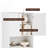 Freestanding Linen Cabinet with 2 Storage Cabinets, 1 Large Drawer & 1 Open Shelf for Bathroom, Kitchen or Living Room