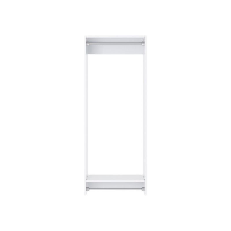 Double Hanging Unit in White, 46" H x 18"  W x 14" D