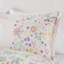 Housse de couette simple avec motif réversible et motifs floraux en coton-128745125