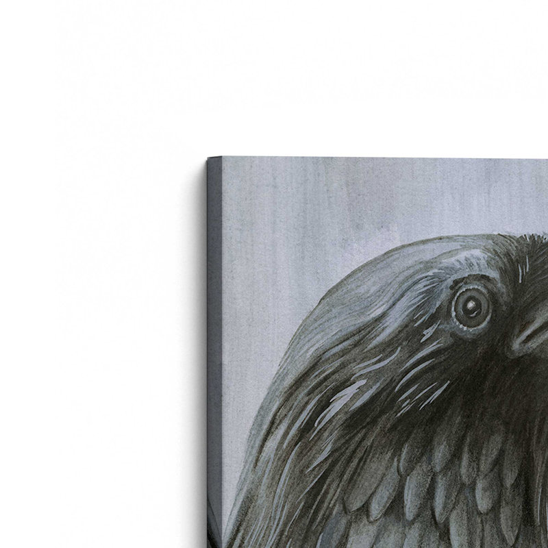 «Keep the Raven I» par Grace Popp, reproduction d'art sur toile, H 36 po x l 24 po