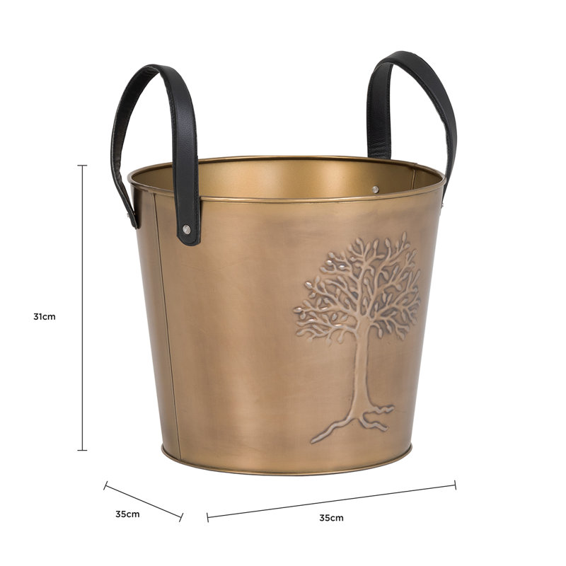 Iron Log Carrier, 12.20cm H x 13.78cm W x 13.78cm D