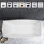 Baignoire autoportante en acrylique 67 po. X 31 po. Vanity Art-83841393