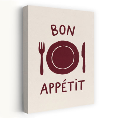 «Rustic Bon Appactit repas», impression d'art mural