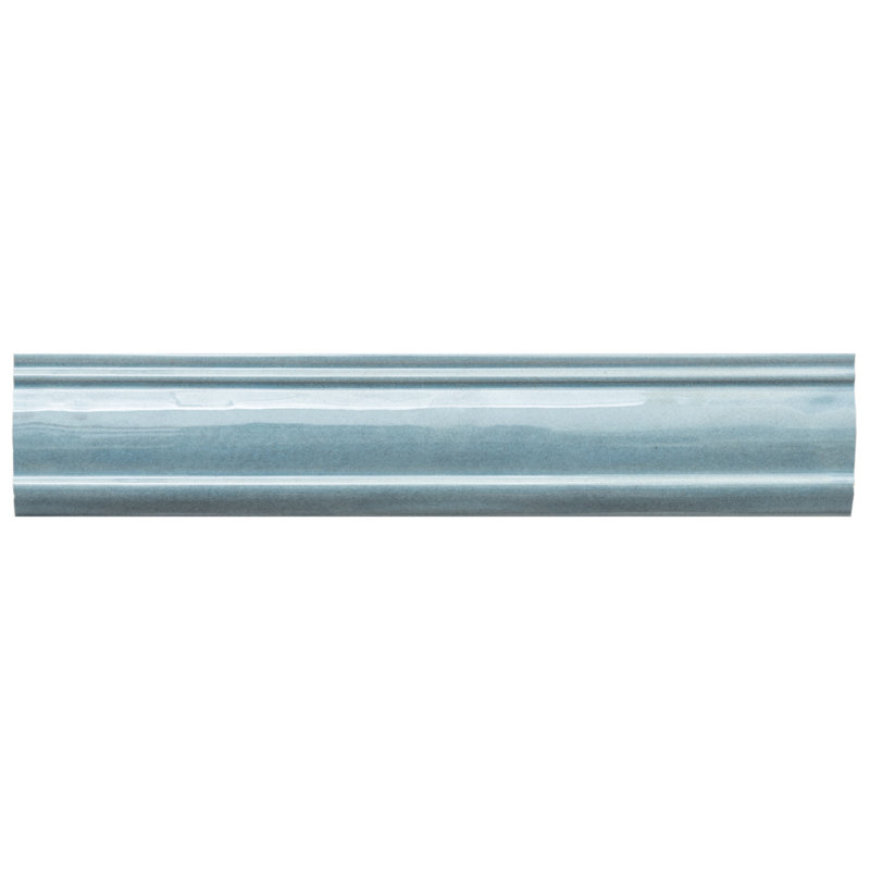 Waverly 3'' x 12'' Polished Ceramic Chair Rail, Ocean