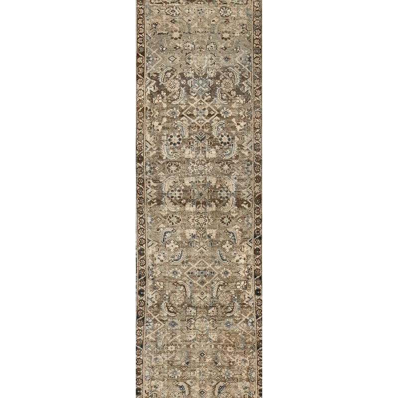 One-of-a-Kind 3'5 X 12'7 Hand Knotted Area Rug
