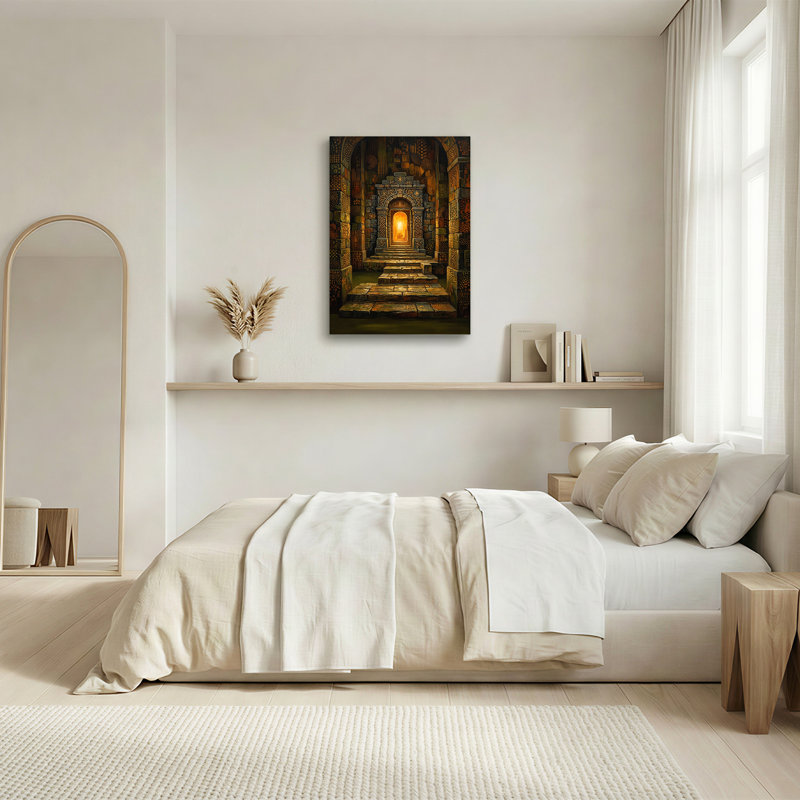 Art mural en toile Runed Stone Archway, H 24 po x l 16 po