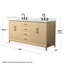 Janna 66" Freestanding Double Bathroom Vanity with Quartz Top-2044370230-2044370633-2044370634
