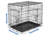 Foldable Metal Dog Cage with Plastic Tray