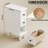 White Night Stand, Solid Wood Nightstands With 3 Drawers, Small Narrow Nightstands End Table For Bedroom