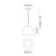 Phaedra 1 - Light Silver Dome Pendant
