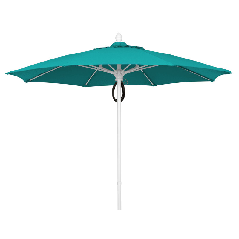 Parasol de marché 9 pi Prestige, Blanc, Aruba