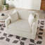 Chaise d'appoint moderne 43,9 po, canapé simple rembourré avec coussins et banc repose-pieds-1033536397