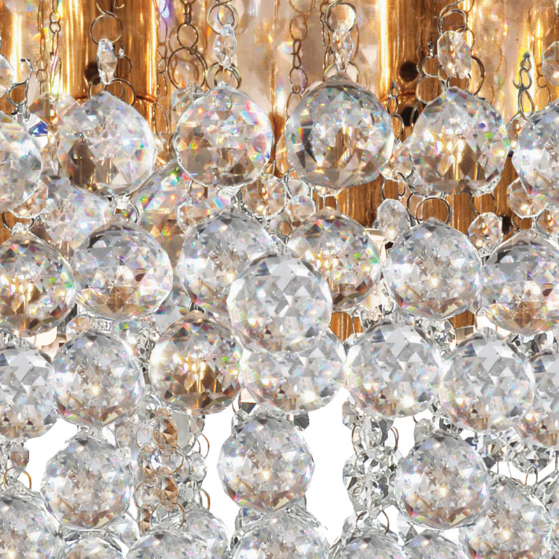 Kessler Glass Flush Mount, Gold