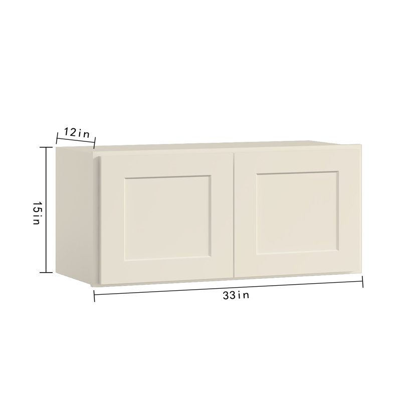 Armoire murale de style Shaker blanc antique l 30 po x P 12 po x H 15 po Homeibro Cozy Design, Shaker blanc antique