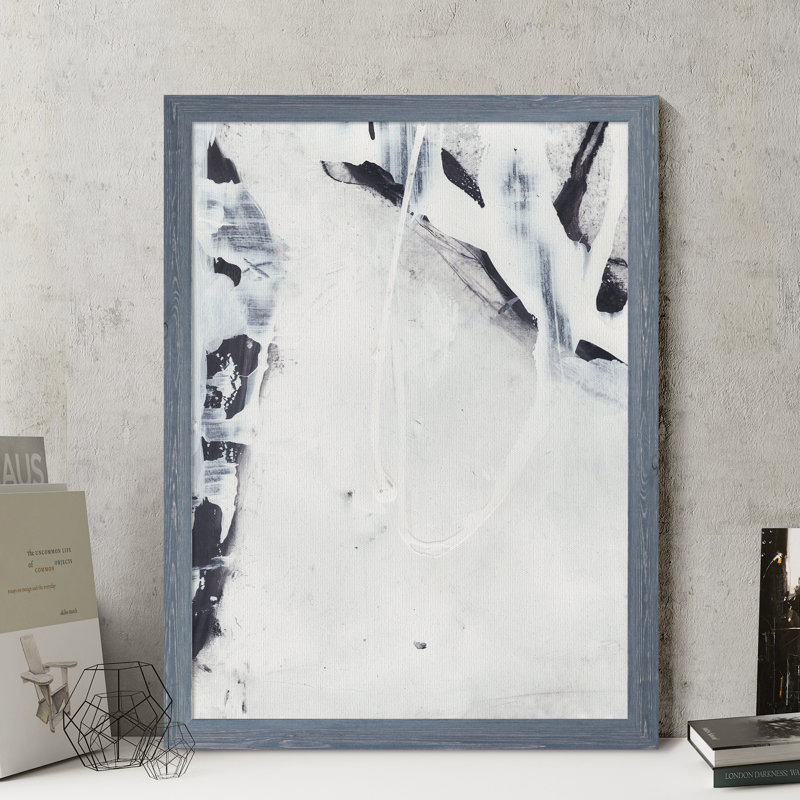 «Fire and Ice II», reproduction d'art encadrée, Toile avec cadre gris, H 28 po x l 38 po x P 1,3 po