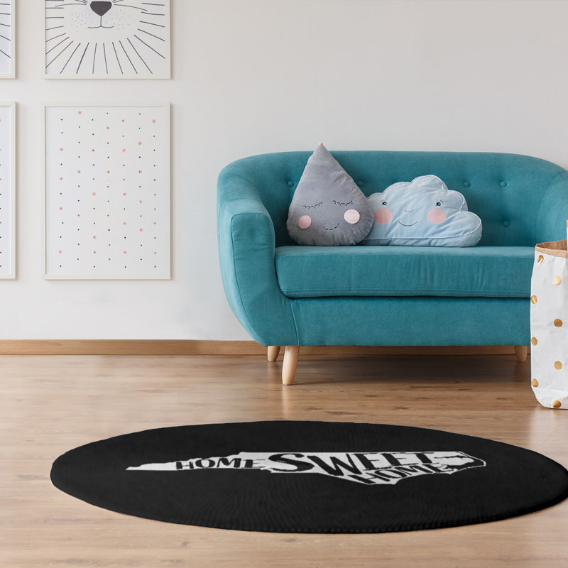 Chenille Indoor Rug, Round 5'