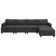 Anureet L shaped Modular Sectional Sofa Grey Sofa with Chaise