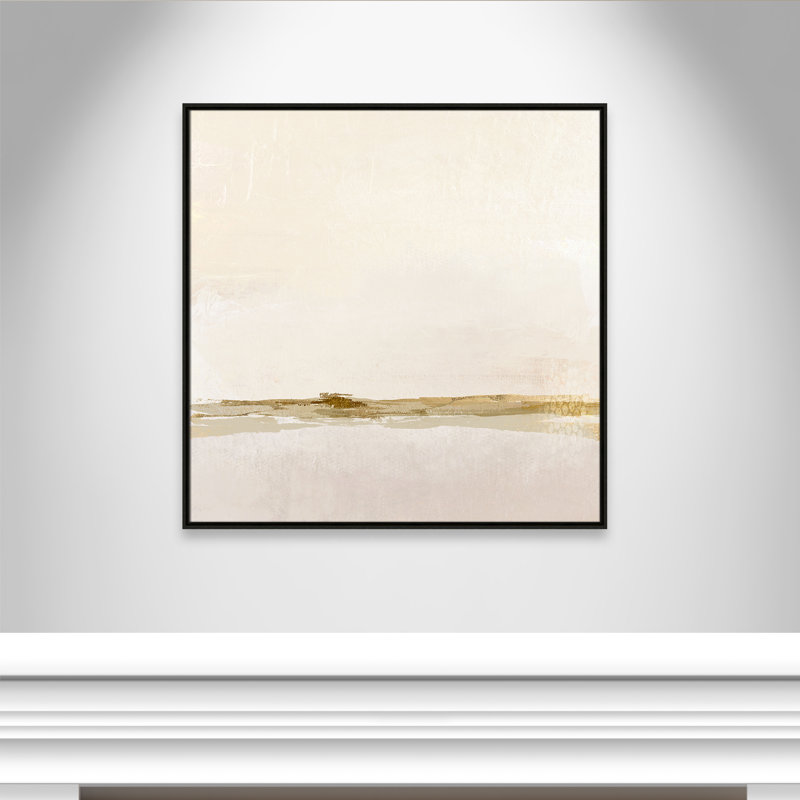 Impression abstraite étonnante par Denise Brown, Toile encadrée flottante espresso, 37.5" H x 37.5" W x 2" D, No Mat