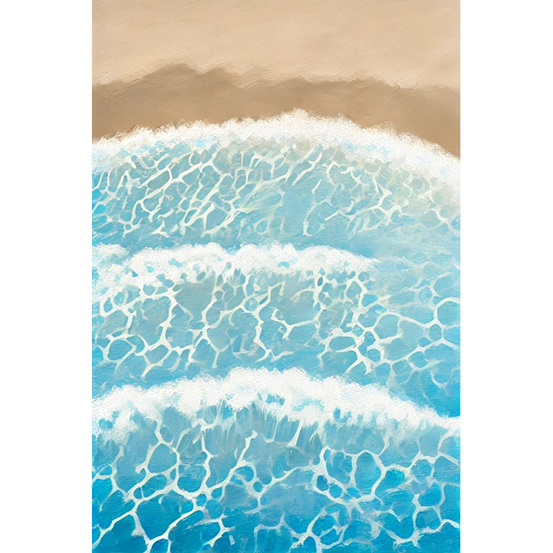 Art mural sur toile Trides Tides, H 16 po x l 12 po x P 1 po
